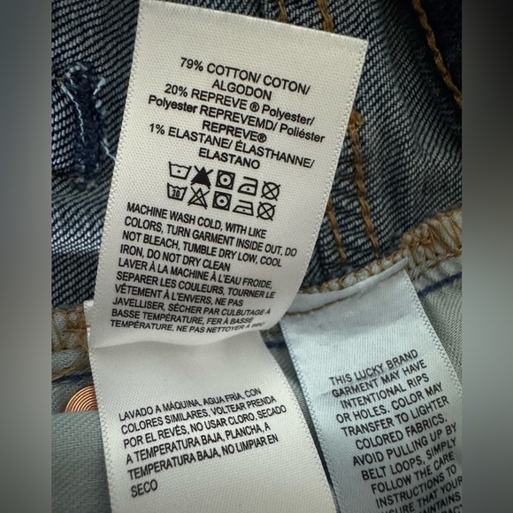 Lucky Brand 223 Straight Leg Jeans Men’s 33x30 Blue Medium Wash Whiskered - Picture 13 of 13